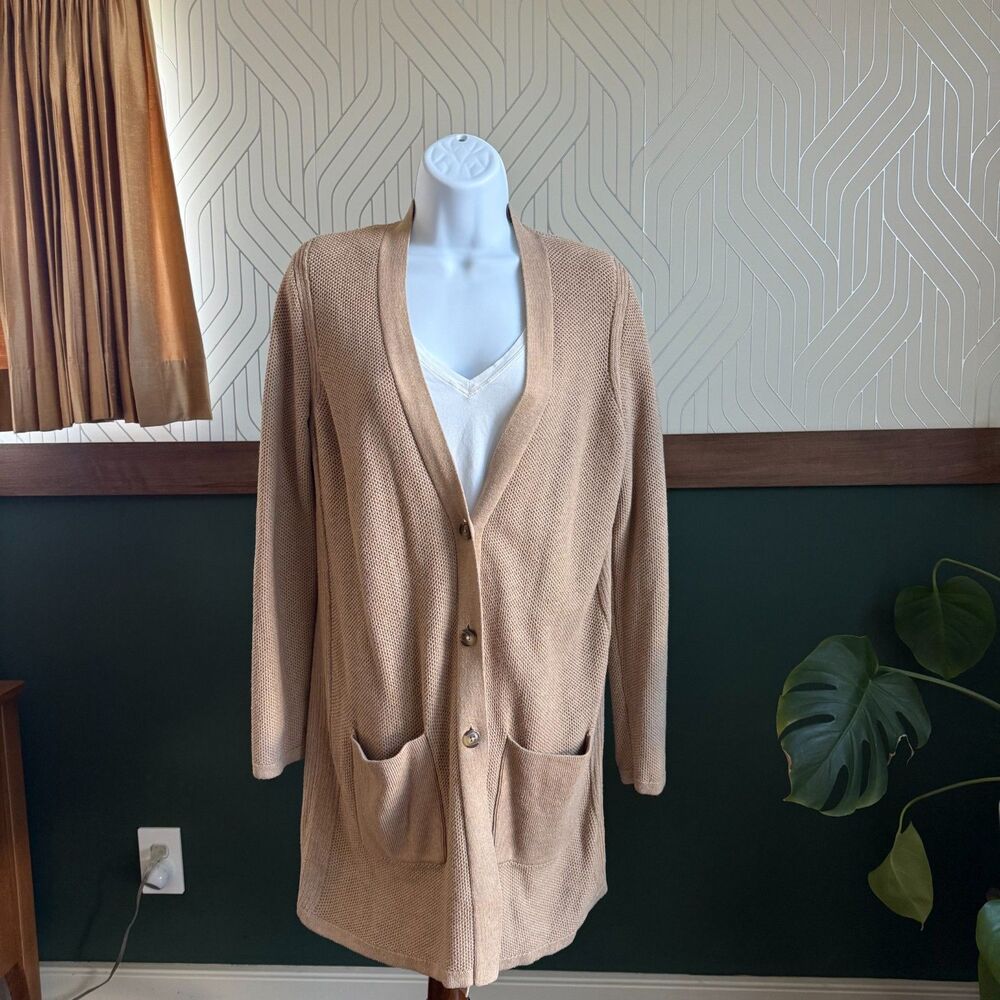 J. Jill Button Front Sweater Cardigan M
